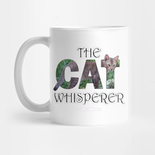 The Cat Whisperer - Brown sand cat oil painting word art Mug